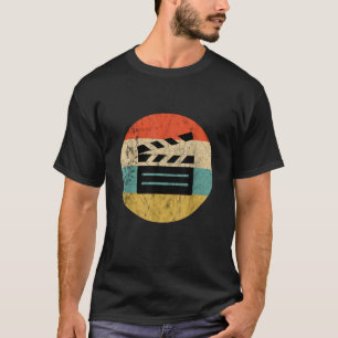 Filmmaker Clapboard Film Director Lover Retro T-Shirt