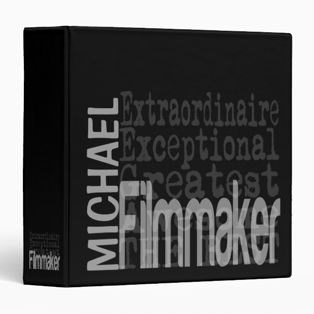 Filmmaker Extraordinaire CUSTOM Binder (Front/Spine)