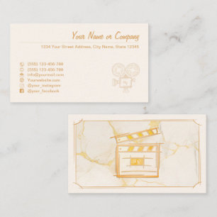 Filmmaker, film producer, director, actor. business card