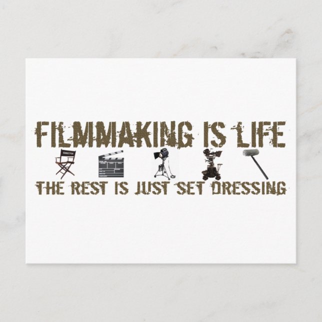 Filmmaking is Life Postcard (Front)