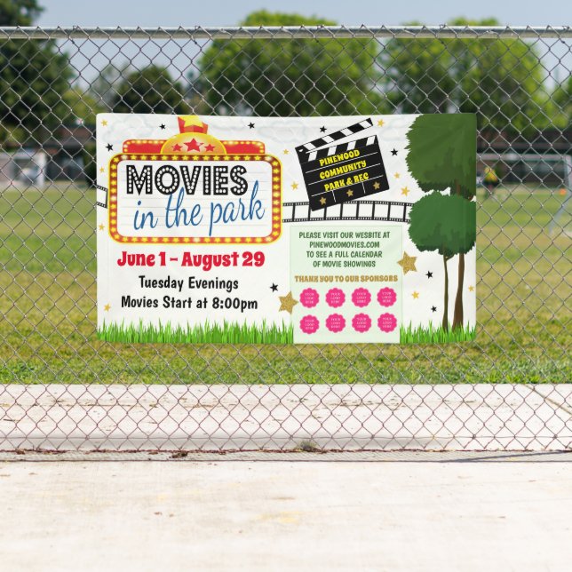 Films sur la bannière du parc (En situation)