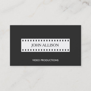 Filmstrip Filmmaking Cinematrographer Business Card