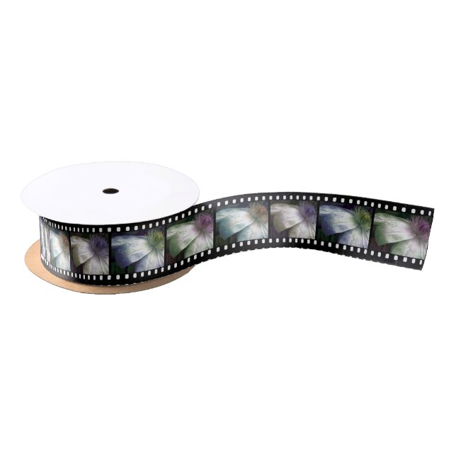 Filmstrip Flower Tones Satin Ribbon (Spool)