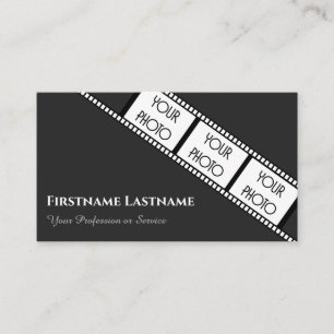 Filmstrip for filmmakers and videographers business card