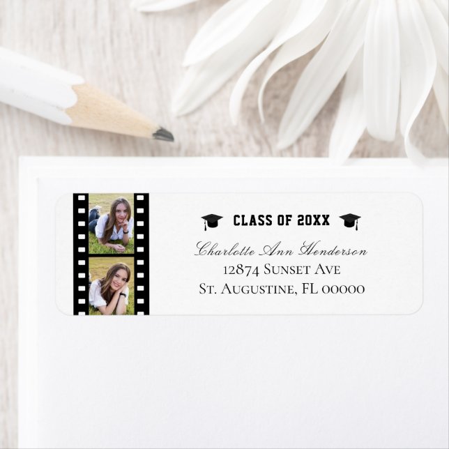 Filmstrip Photo Collage Graduation Address (Insitu)