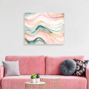 Filmy Pastel Agate  Canvas Print
