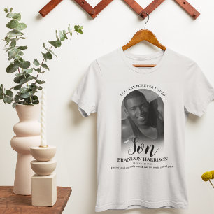 Fils aimé pour toujours   T-Shirt Mémorial Photo