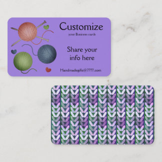 Fils/Crochet/Tricot Carte de visite