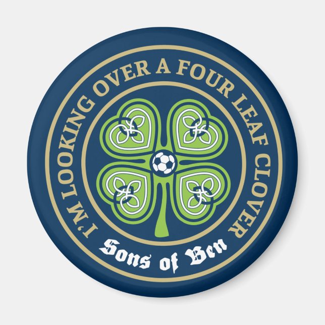 Fils de Ben - Quatre Leaf Clover Magnet (Devant)