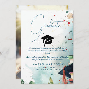 Fils de diplôme I Colorful Faire-part