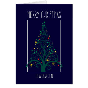 Fils de Joyeux Noël, remous colorés d'arbre