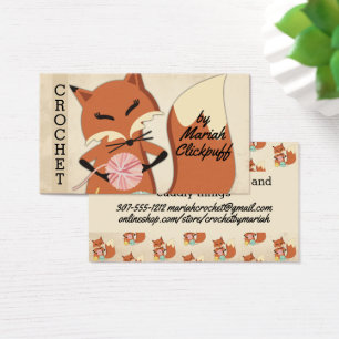 Fils de renard mignon tricot crochet homespun