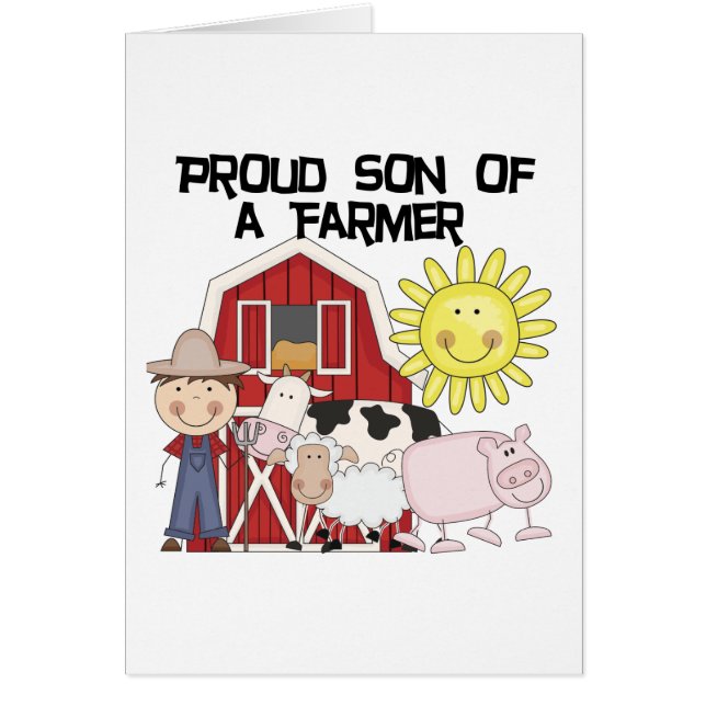 Fils fier des T-shirts et des cadeaux d'un agricul (Devant)