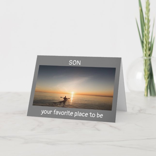 FILS PROFITEZ DE VOTRE CARTE D'ANNIVERSAIRE "OUT O (Devant)