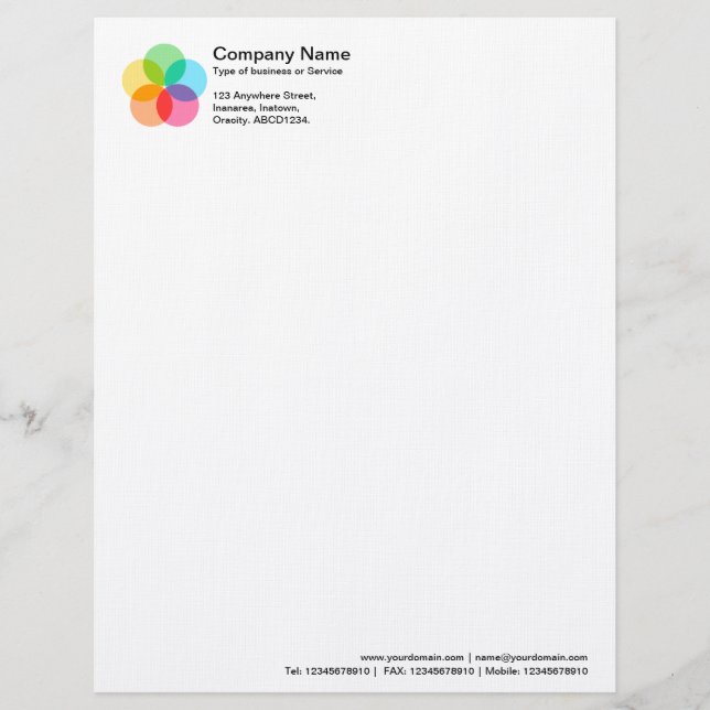 Filter Flower Letterhead (Front)