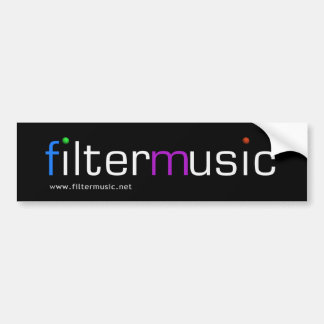 FilterMusic bumper sticker