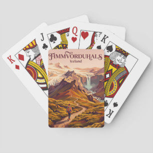 Fimmvorduhals Iceland Playing Cards