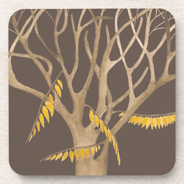 Fin d'automne sur un ensemble de Dessous de verre (Devant)