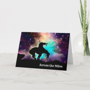 Fin de la carte de voeux Trail à travers les mille