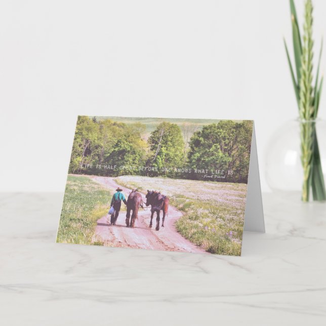 FIN DE LA JOURNÉE Carte de voeux (Devant)