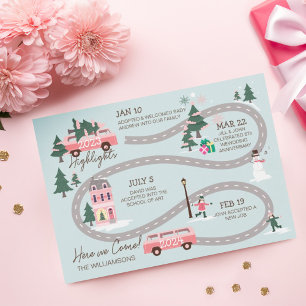 Fin de l'année Highlight Van Vie Noël Carte routiè
