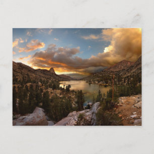 Fin Dome Middle Rae Lake Sunset - John Muir Trail Postcard
