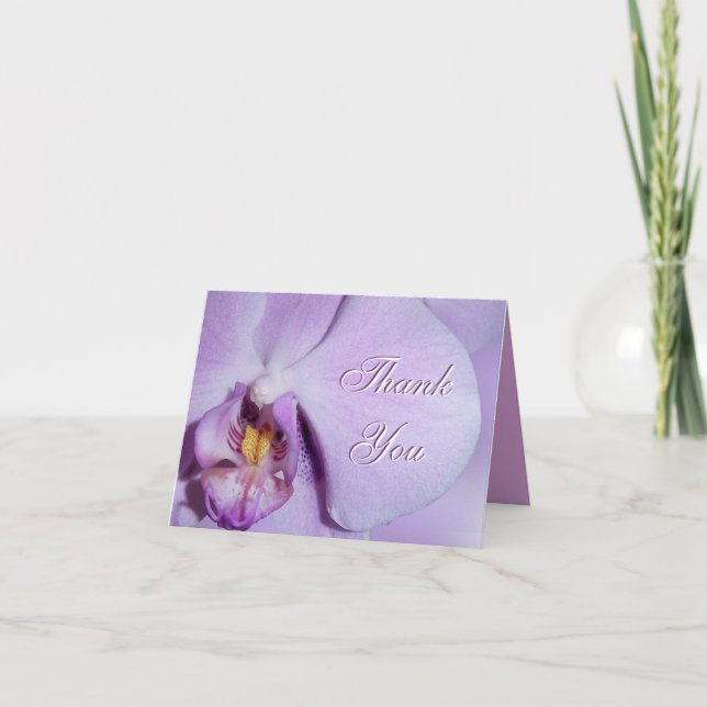 Fin d'orchidée de carte de remerciements (Devant)