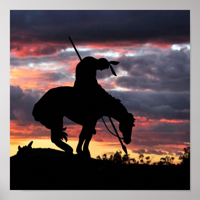 Fin du sentier Silhouette avec affiche du coucher  (Devant)