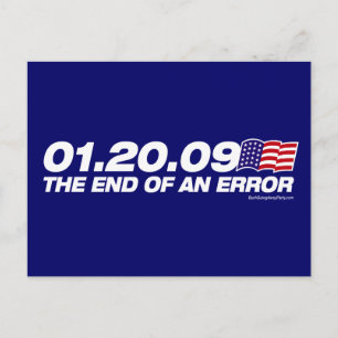 Fin d'une carte postale d'erreur