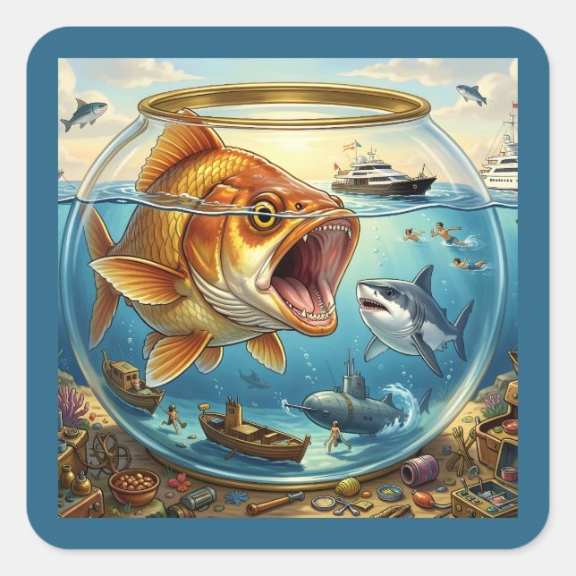 Fin Reversal – Ultimate Role Reversal Square Sticker (Front)