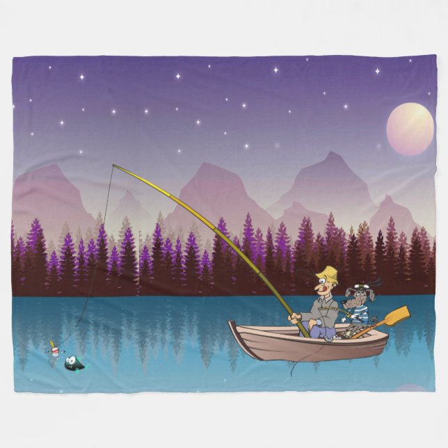 Fin-tastic Adventures Fleece Blanket (Front (Horizontal))