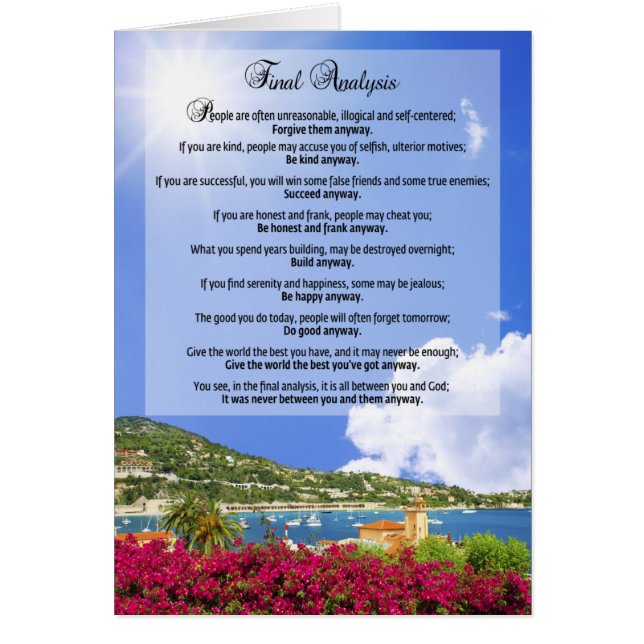 Final Analysis: "Do It Anyway" (Front)