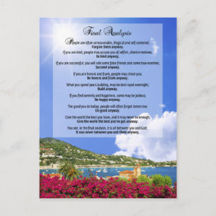 Final Analysis: "Do It Anyway" Postcard