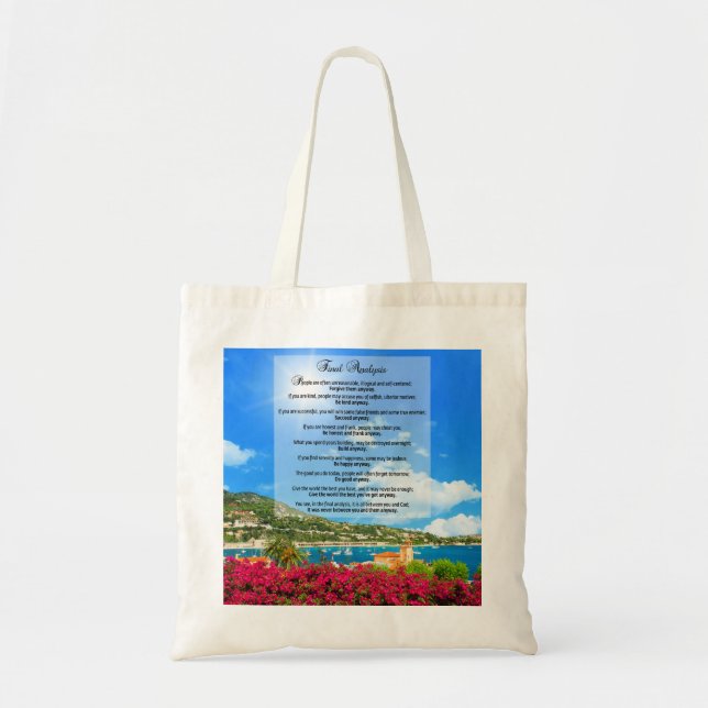 Final Analysis: "Do It Anyway Tote Bag (Front)