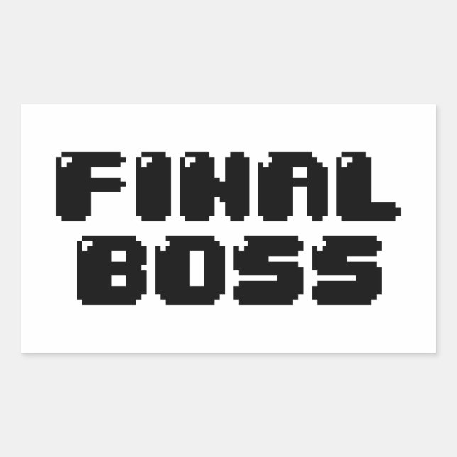 FINAL BOSS STICKER (Front)