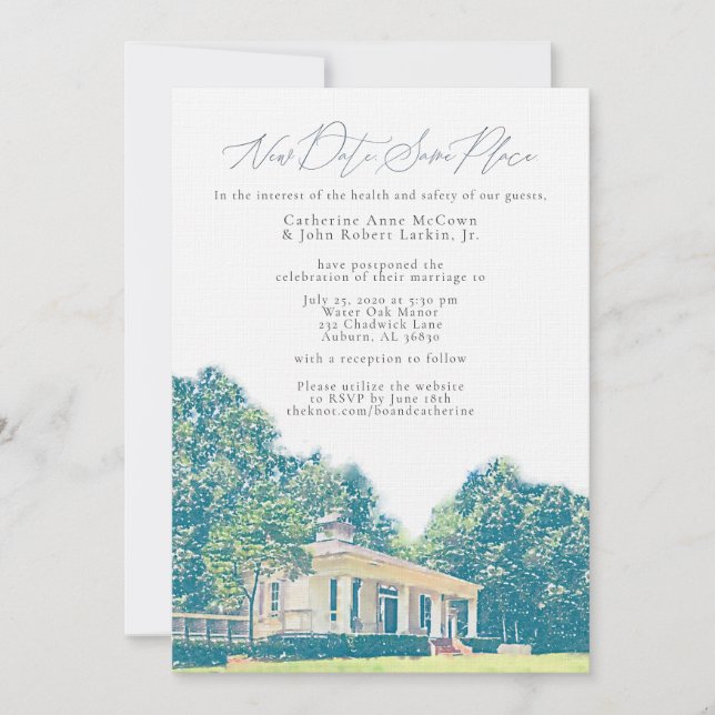 FINAL Catherine & Bo Change the Date! Invitation (Front)