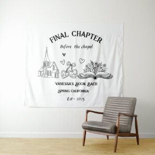 Final Chapter Before the Chapel Book Bachelorette Tapestry