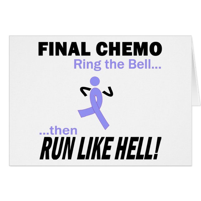 Final Chemo Run Like Hell - Lavender Ribbon (Front Horizontal)