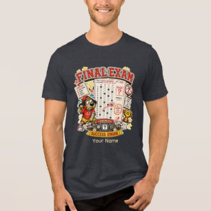 Final Exam Success Pending Personalized Funny Stud Tri-Blend Shirt