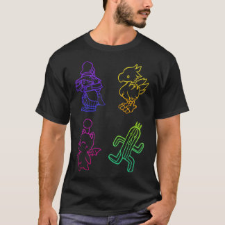 Final Fantasy Outlines retro T-Shirt