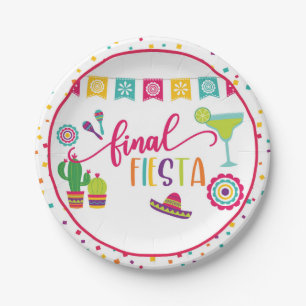 Final Fiesta Bachelorette Party Plate - WH