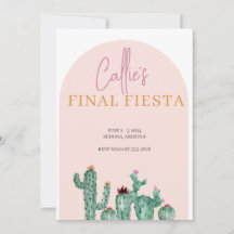 Final Fiesta Bachelorette Weekend Invitation