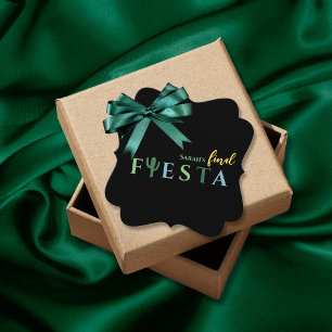 Final Fiesta Cactus Mexican Bachelorette Party Favour Tags