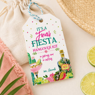Final Fiesta Hangover Kit Favour Tag