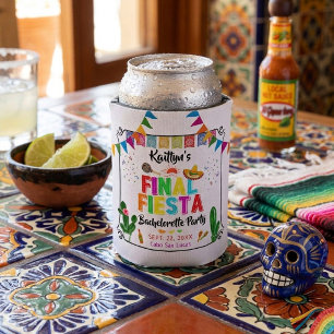 Final Fiesta Mexicana Bachelorette Party Favour Can Cooler