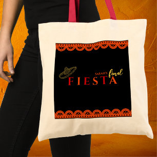 Final Fiesta Papel Picado Bachelorette Party Tote Bag