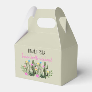 Final Fiesta Personalized Bachelorette Party Favor Box