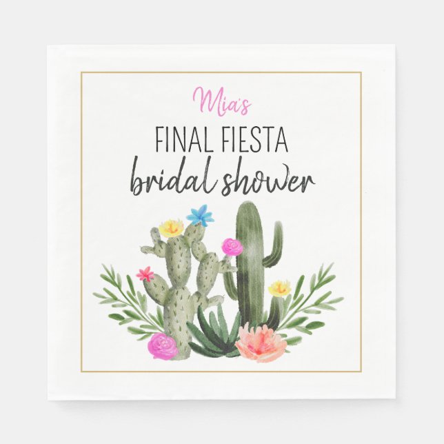 Final Fiesta Personalized Napkin (Front)