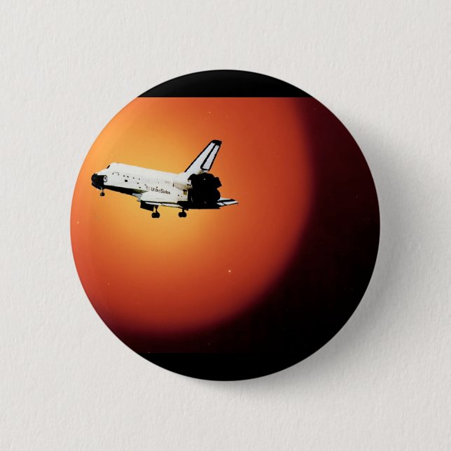 Final Flight Nasa Space Shuttle Program 2 Inch Round Button (Front)