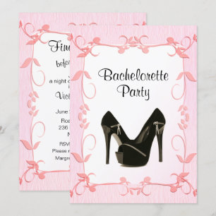 Final Fling Pink  Bachelorette Party Invitation